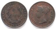Straits Settlements STRAITS SETTLEMENTS 1/4 Cent 1845 VICTORIA Kupfer -