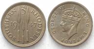Südrhodesien SÜDRHODESIEN 3 Pence 1947 GEORGE VI. Ku-Ni ERHALTUNG!!! -
