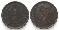 Straits Settlements STRAITS SETTLEMENTS 1/4 Cent 1872 H VICTORIA Kupfer -