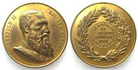 Belgien - Medaillen LEBENSMITTEL- UND HYGIENEWETTBEWERB BRÜSSEL 1902 LEOPOLD II. Bronze verg. 63mm -