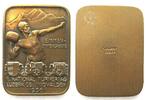 Schweiz - Medaillen II. NATIONAL TURNERTAG LUZERN OB- UND NIDWALDEN 1936 Plakette Bronze 45x61mm -