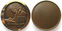 Schweiz - Schützenmedaillen GRINDELWALD (BE) 1984 OBERLÄND. KL. KALIBER SCHÜTZENFEST Medaille Bronze 50mm -