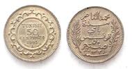 Tunesien TUNESIEN 50 Centimes 1915 A Silber ERHALTUNG!!! -