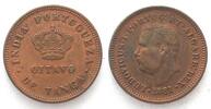 Portugiesisch Indien PORTUGIESISCH INDIEN 1/8 Tanga 1881 LUIS I. Kupfer ERHALTUNG! -