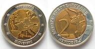 Europroben SLOWENIEN - SPECIMEN 2 Euro 2009 WÄHRUNGSUNION -