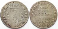 Schweiz - Basel BASEL Stadt Doppelassis 1624 Variante ENGE JAHRZAHL Billon RAR! -