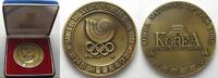 Südkorea - Medaillen OLYMPIA SEOUL 1988 Offizielle Medaille v. SLOOC Bronze 75mm SELTEN! -