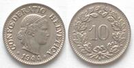 Schweiz EIDGENOSSENSCHAFT 10 Rappen 1944 Ku-Ni ERHALTUNG!!! -
