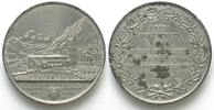 Schweiz - Medaillen GLARUS 1861 DURCH FEUER ZERSTÖRT Zinnmedaille v. J. Siber 55mm -