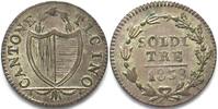 Schweiz - Tessin TESSIN / TICINO 3 Soldi 1838 Billon ERHALTUNG!!! -