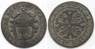 Schweiz - Freiburg FREIBURG / FRIBOURG Halbbatzen 1752 Billon ERHALTUNG! -