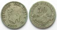 Italien - Fälschungen ITALIA 50 Centesimi 1863 FALSO D'EPOCA -