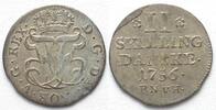 Dänemark DÄNEMARK 2 Skilling Danske 1756 PNVH FREDERIK V. Silber ERHALTUNG!!! -