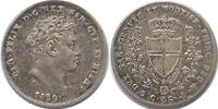 Italien - Sardinien SARDEGNA 25 Centesimi 1829 P Genova CARLO FELICE argento SPL+! -