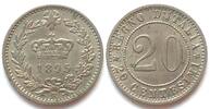 Italien ITALIEN 20 Centesimi 1895 R Ku-Ni PRÄGEFRISCH!!! -