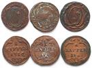 Schweiz - Schwyz SCHWYZ 3 x 1 Rappen 1816 Kupfer versch. Stempeltypen SELTENES JAHR! -
