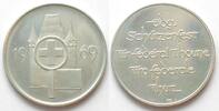 Schweiz - Schützenmedaillen THUN - EIDGENÖSSISCHES SCHÜTZENFEST 1969 Silber 33mm -