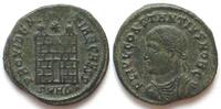 Roman Imperial CONSTANTIUS II. AE Follis 19mm 324-325 Lagertor PROVIDENTIAE CAESS Cyzicus -
