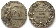 Argentinien - Medaillen ARGENTINIEN Medaille 1916 100 JAHRE UNABHÄNGIGKEIT Bronze versilbert 40mm -