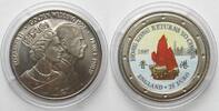 England UK 25 Euro 1997 Schiff HONG KONG RETURNS TO CHINA / GOLDEN WEDDING Ku-Ni -