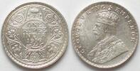 Indien Britisch BRITISCH INDIEN 1 Rupee 1919 Bombay GEORGE V. Silber ERHALTUNG!!! -