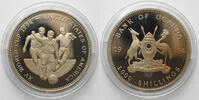 Uganda UGANDA - ZWITTERPRÄGUNG 1993/1994 Probe 1000 Shillings FUSSBALL WM -