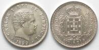 Portugal PORTUGAL 500 Reis 1899 CARLOS I Silber ERHALTUNG!!! -
