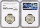 MONGOLIA 50M MONGOLEI 50 Mongo 1925 Soembo Silber ERHALTUNG!!! -