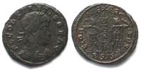Roman Imperial CONSTANS (333-350 AD). AE Nummus, BSIS*, Siscia mint, GLORIA EXERCITVS, scarce! -