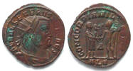 Roman Imperial SEVERUS II. AE Post-reform Radiate, 305-306,CONCORDIA MILITVM Alexandria. AU! -