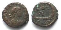 Roman Imperial ARCADIUS (383-408 AD). AE Nummus, SMHA, Heraclea mint, VOT V, VF -