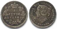 Kanada KANADA 5 Cents 1899 - kleine 9 - VICTORIA Silber -
