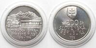 Slowakei SLOWAKEI 200 Korun 1996 STRBA BERGBAHN Silber -