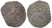 Schweiz - Genf GENEVE / GENF - SAVOYEN-CORNAVIN Parpagliola CARLO I. 1482-1490 Billon RAR! -