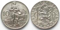 Tschechoslowakei TSCHECHOSLOWAKEI 10 Korun 1954 SLOWAKISCHER AUFSTAND Silber -