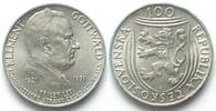 Tschechoslowakei TSCHECHOSLOWAKEI 100 Korun 1951 GOTTWALD Silber -