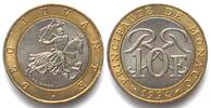 Monaco MONACO 10 Francs 1994 RAINIER III. Bimetall -