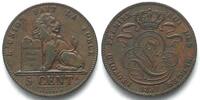 Belgien BELGIEN 5 Centimes 1859 LEOPOLD I. Kupfer -