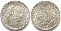 Haus Habsburg ÖSTERREICH K.u.K. 1 Gulden 1887 FRANZ JOSEPH I. Silber ERHALTUNG! -
