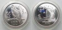 Pakistan PAKISTAN 100 Rupees 1976 Satyrhuhn WWF Silber -
