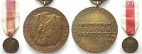 Polen - Orden und Abzeichen POLAND. Bronze Medal for Merit for National Defense 1966, with ribbon -