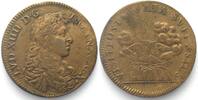 Frankreich - Jetons LUDWIG XIV. Jeton ca.1660 Phoenix VT SIT POST FATA SVPERSTES Messing 27mm -