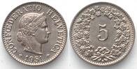 Schweiz EIDGENOSSENSCHAFT 5 Rappen 1951 Ku-Ni ERHALTUNG!!! -