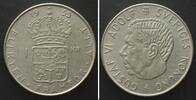 Schweden SCHWEDEN 1 Krona 1955 GUSTAF VI. ADOLF Silber ERHALTUNG!!! -