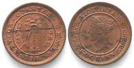 Ceylon CEYLON 1/4 Cent 1901 VICTORIA Kupfer ERHALTUNG! -