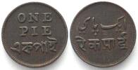 Indien Britisch BENGAL PRESIDENCY Pie o.J. (1831-35) Kupfer -