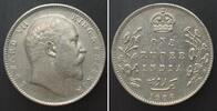 Indien Britisch BRITISCH INDIEN 1 Rupee 1906 B, Bombay, EDWARD VII. Silber ERHALTUNG!!! -