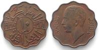 Irak IRAK 10 Fils 1938 GHAZI I. Bronze ERHALTUNG! -