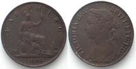 England GROSSBRITANNIEN Farthing 1881 VICTORIA Bronze ERHALTUNG! -