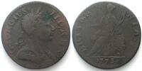 England BRITISH 1773 GEORGE III Halfpenny Imitation -